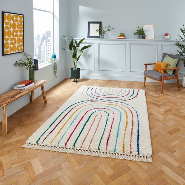 Bēšs paklājs 290x200 cm Boho – Think Rugs-image-1