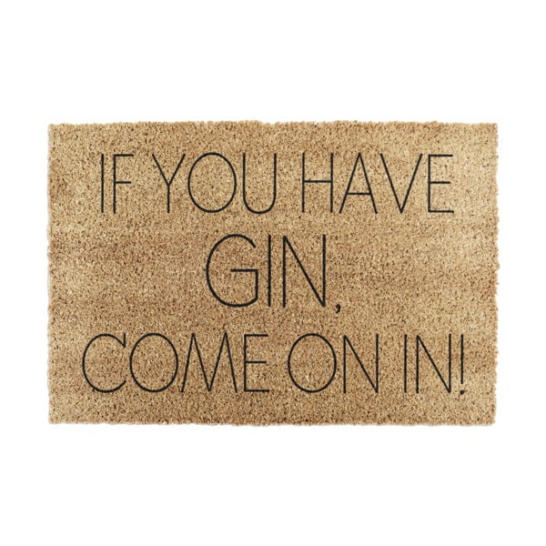 Kokosšķiedras kājslauķis 40x60 cm If You Have Gin – Artsy Doormats