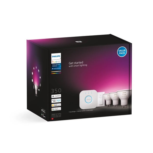 Starta komplekts ar GU10 spuldžu ietveri (5 gab.), 6 W White and color ambiance – Philips Hue-image-2