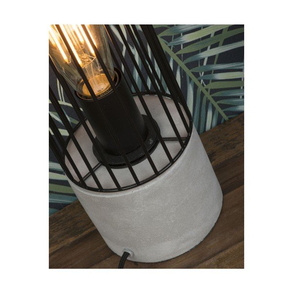 Melna galda lampa ar betona pamatni Citylights Memphis-image-2