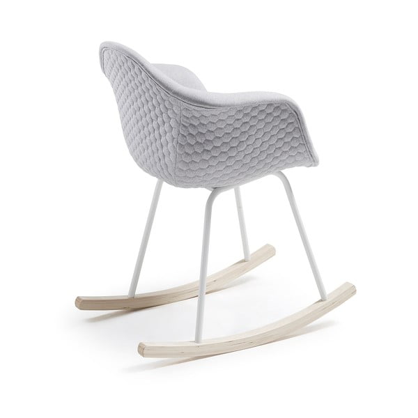 Gaiši pelēks šūpuļkrēsls Kave Home Kenna-image-2