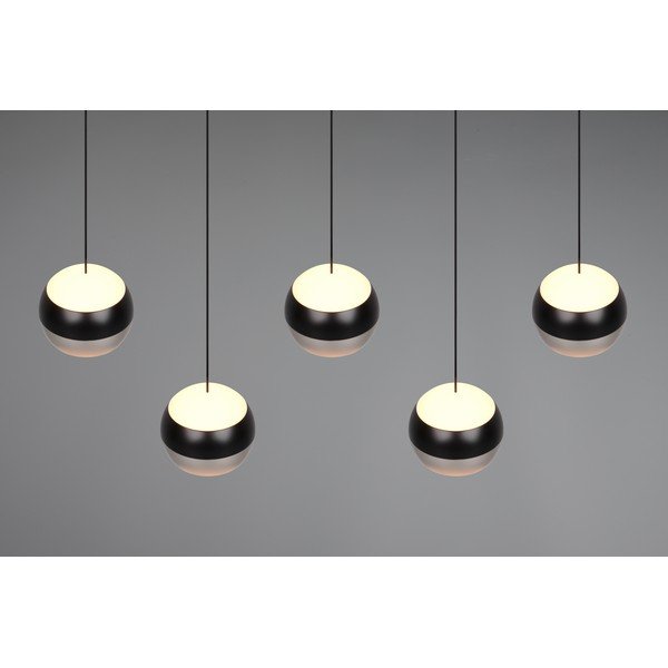 Melna/sudraba krāsas LED piekaramā lampa Orbit – Trio Select-image-1