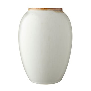 Krēmkrāsas keramikas vāze Bitz Basics Cream, augstums 20 cm