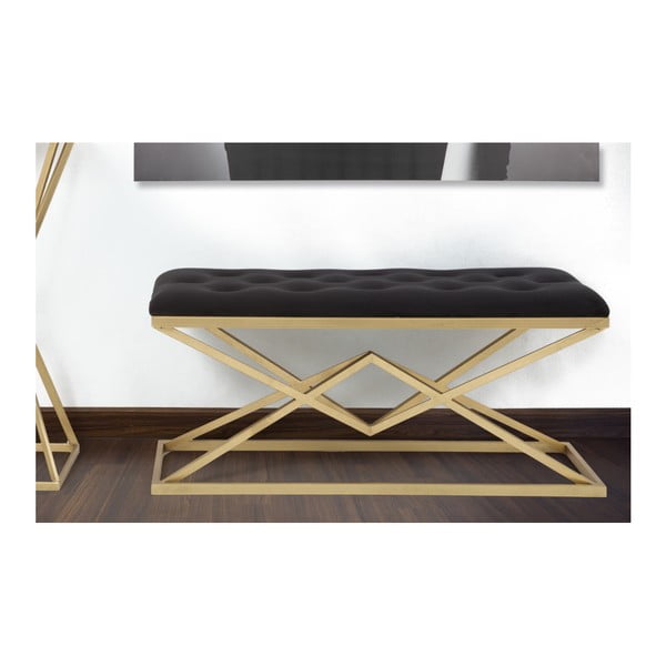 Sols melnā un zelta krāsā Mauro Ferretti Piramid, 100 x 40 cm-image-2