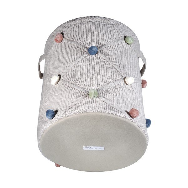 Gaiši brūns tekstila bērnu rotaļlietu grozs ø 30x35 cm Taupe – Kindsgut-image-2