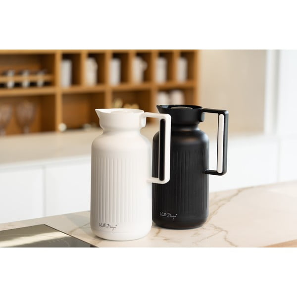 Matēti melns termoss 1 l Lungo – Vialli Design-image-2