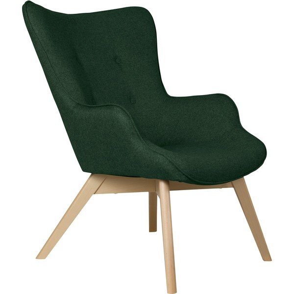 Tumši zaļš atpūtas krēsls Niko – Ropez