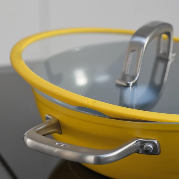 Wok panna ar vāku/ar keramikas pārklājumu ø 28 cm Meda 3.0 – FABINI-image-2