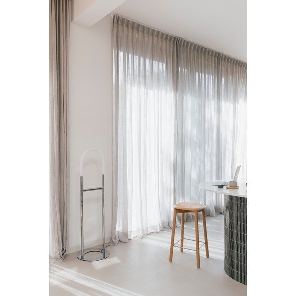 Sudraba krāsas LED stāvlampa ar regulējamu spilgtumu (augstums 135 cm) Arch – Zuiver-image-2