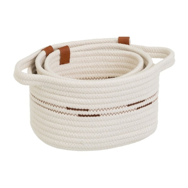 Tekstila uzglabāšanas grozi (3 gab.) 30x18x14 cm – Casa Selección-image-1