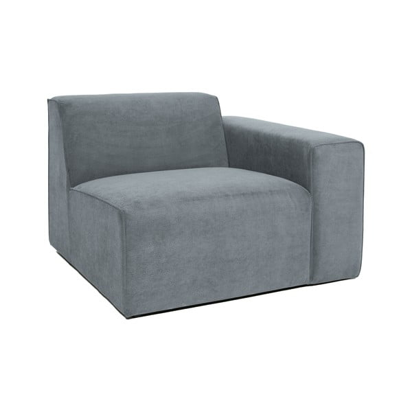 Pelēks velveta modulārais dīvāns (ar labo stūri) Sting – Scandic-image-1