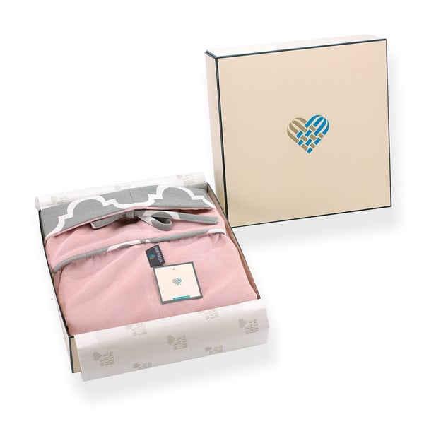 Rozā spilvendrāna WeLoveBeds Rose Quarz Candy, ⌀ 20 x 58 cm-image-2