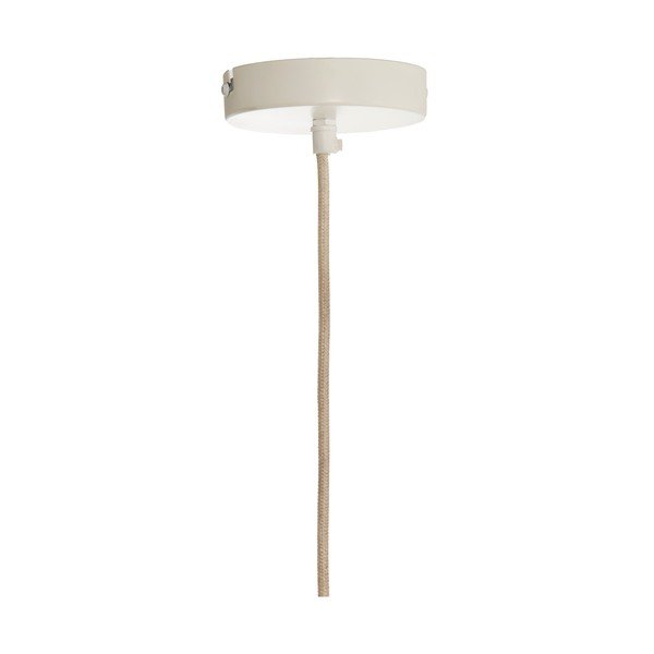 Krēmkrāsas piekaramā lampa ar auduma abažūru Zubedo – Light & Living-image-3