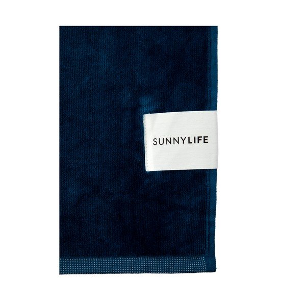Zils pludmales dvielis Sunnylife Nouveau Bleu-image-2