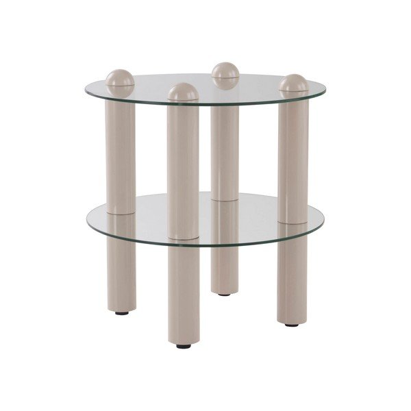 Stikla apaļš sānu galdiņš ø 48 cm Egan – Jotex