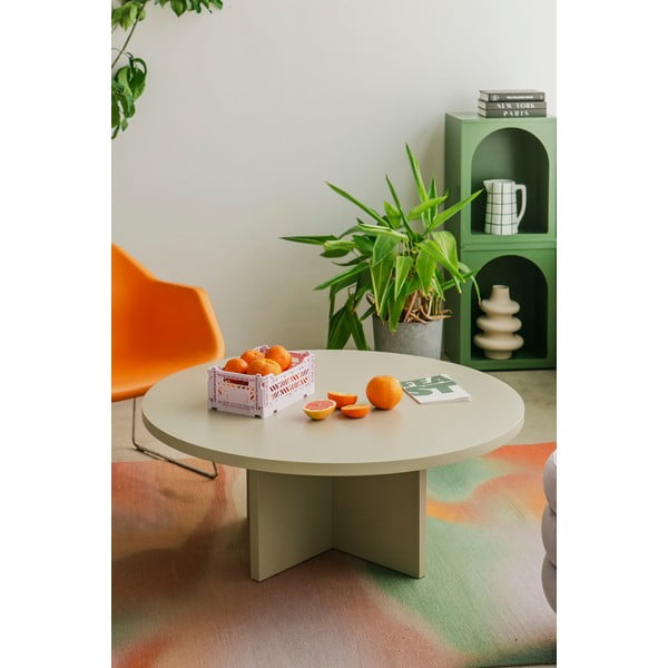 Balts apaļš žurnālgaldiņš ø 100 cm Pausa – Really Nice Things-image-2