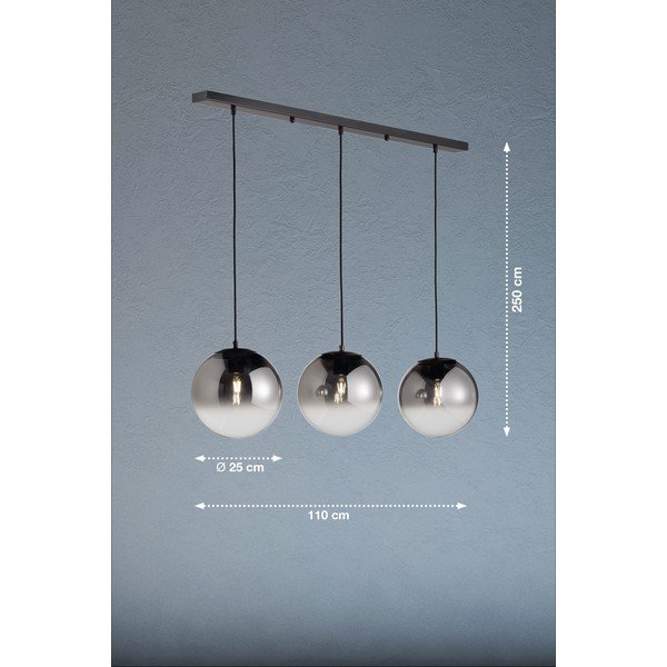 Melna piekaramā lampa Mirror – Fischer & Honsel-image-2