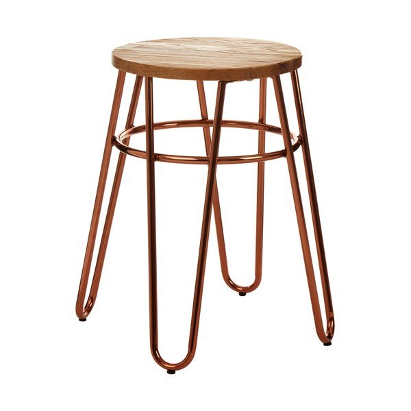 Dabīga toņa/rozā zelta krāsas gobas masīvkoka ķeblis District – Premier Housewares