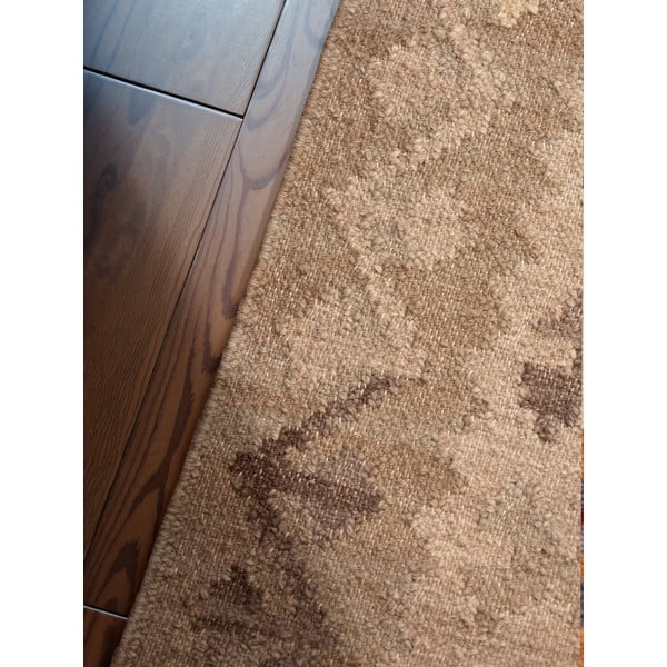 Gaiši zils/bēšs divpusējs/ar rokām darināts vilnas paklājs 160x230 cm Kamal Dune – Nouristan-image-4