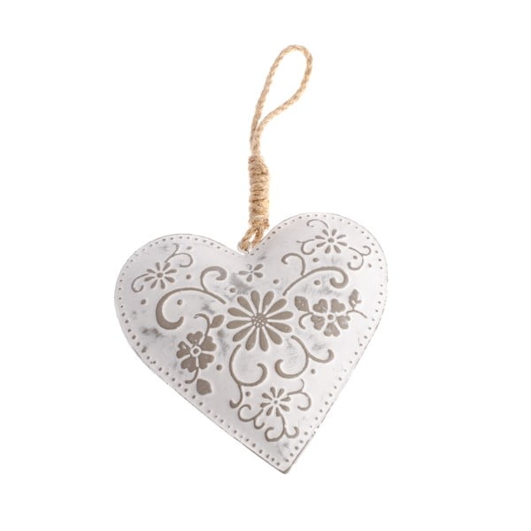 Piekaramais metāla dekors sirds formā Dakls Ziedi