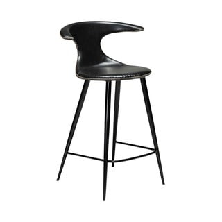 Melns eko ādas bāra krēsls DAN-FORM Denmark Flair, augstums 90 cm