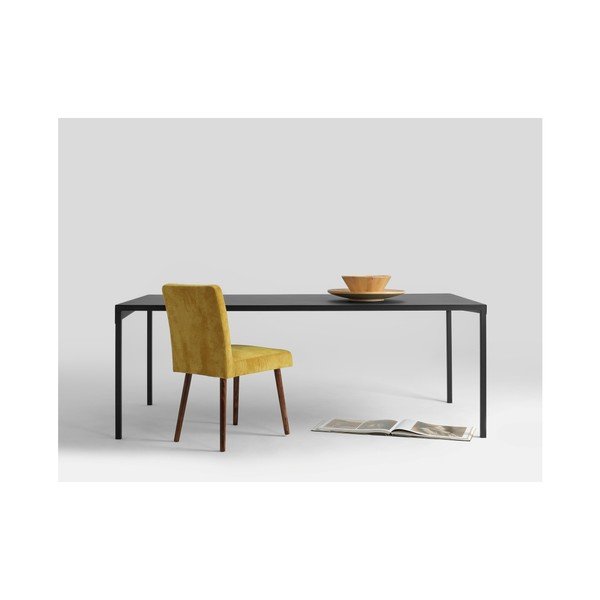 Melns metāla pusdienu galds Custom Form Obroos, 160 x 80 cm-image-4