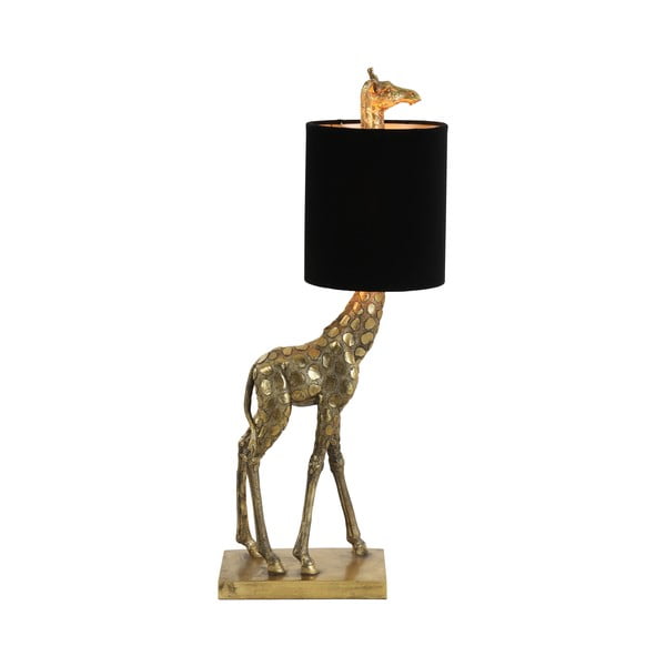 Galda lampa melnā/bronzas krāsā (augstums 61 cm) Giraffe – Light & Living