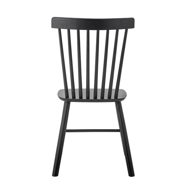 Melns gumijkoka masīvkoka pusdienu krēsls Mill – Bloomingville-image-3