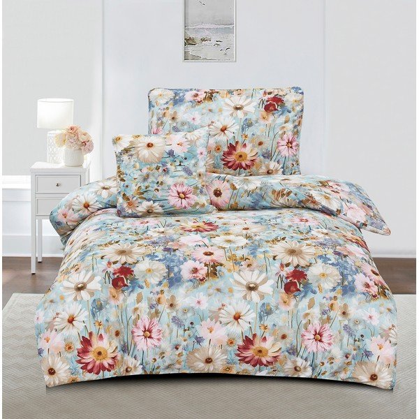 Vienguļamā gultas veļa no mikrosatīna 140x200 cm Rachel – My House-image-1