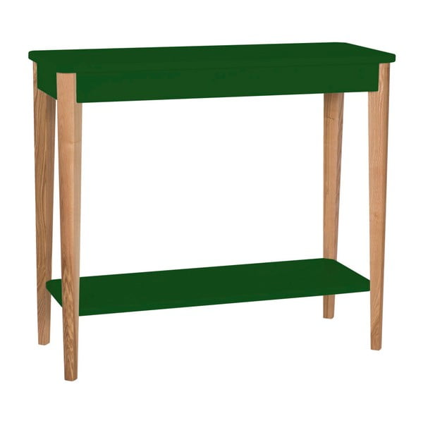 Ragaba Ashme tumši zaļš konsoles galds, platums 85 cm