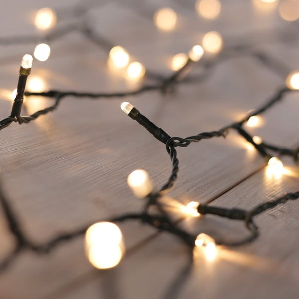 Zaļa LED gaismiņu virtene DecoKing Basic, 100 gaismiņas, garums 10,43 m-image-1