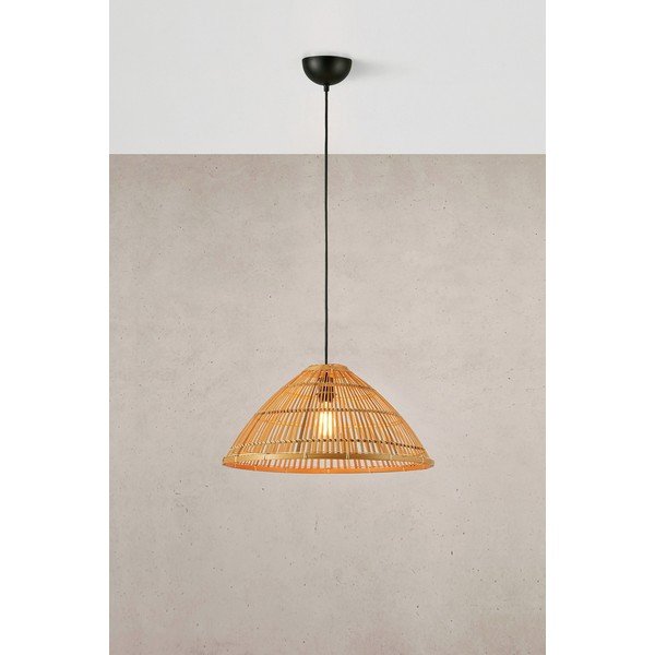 Dabīga toņa piekaramā lampa ar bambusa abažūru ø 58 cm Capello – Markslöjd-image-1