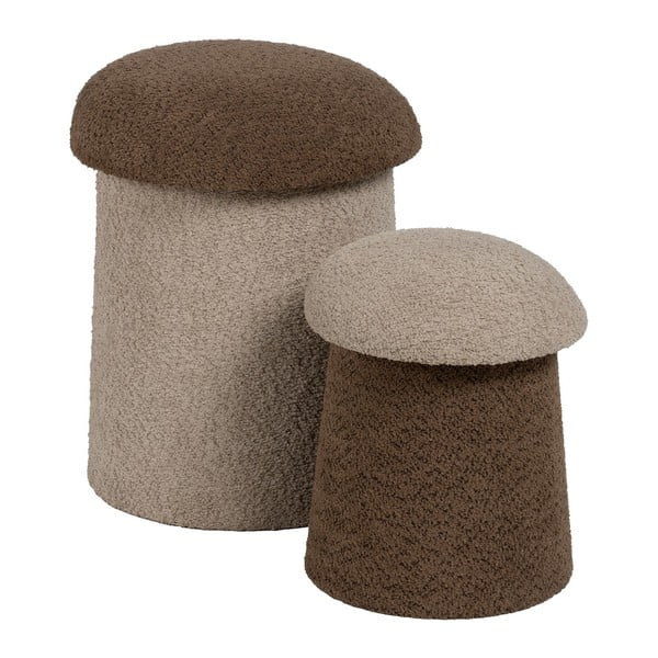 Brūns/bēšs pufs – Ixia