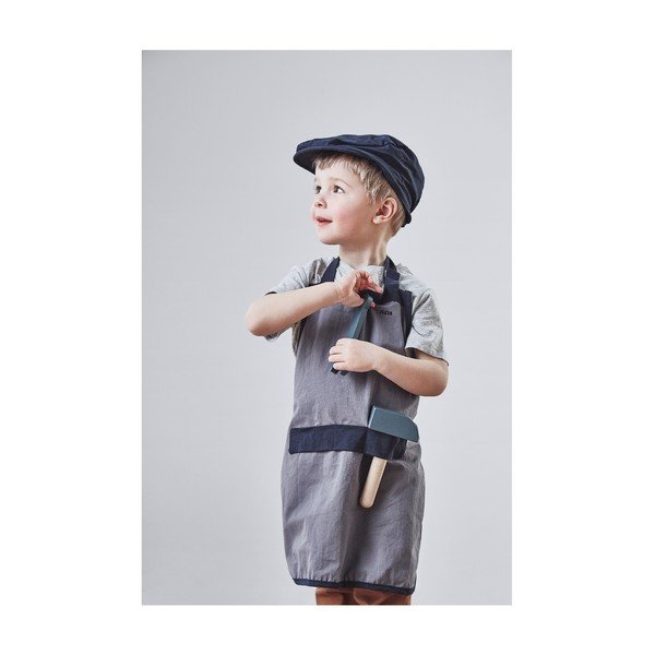 Pelēks bērnu celtnieka kostīms ar cepurīti Flexa Play Builder´s Costume-image-3