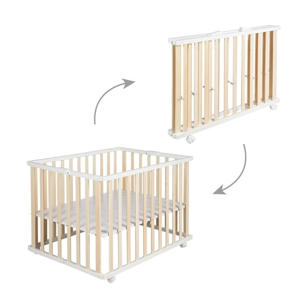 Balta/dabīga toņa bērnu sētiņa 100x75 cm – Roba-image-3