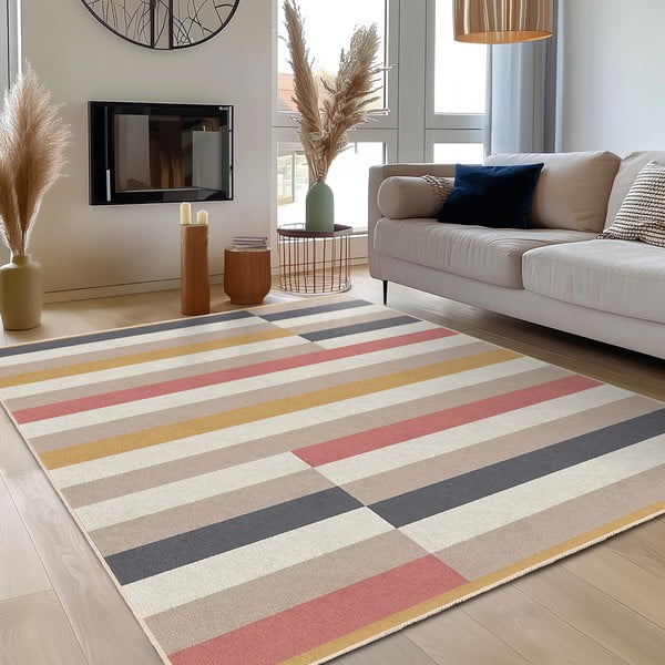 Mazgājams paklājs 60x100 cm Rosy Bandas – Mila Home-image-3