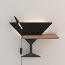 Melna LED sienas lampa Piccolo – Candellux Lighting