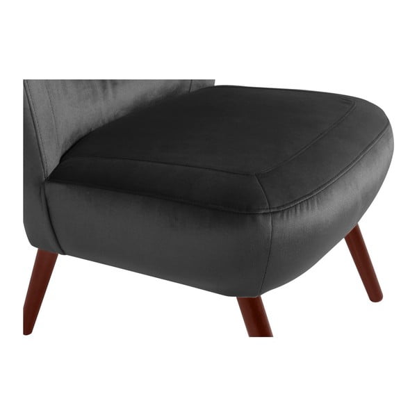 Antracīta pelēks krēsls Max Winzer Sari Velvet-image-3