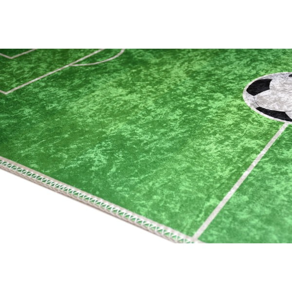Zaļš mazgājams bērnu rotaļu paklājs 120x180 cm Soccer Time – Vitaus-image-2
