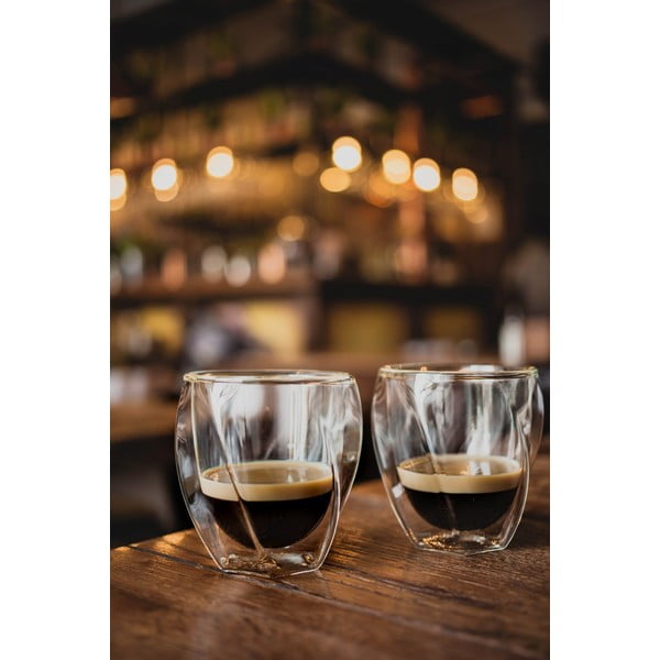 Kapučīno krūzes ar dubultsienu (2 gab.) 250 ml Cristallo – Vialli Design-image-1