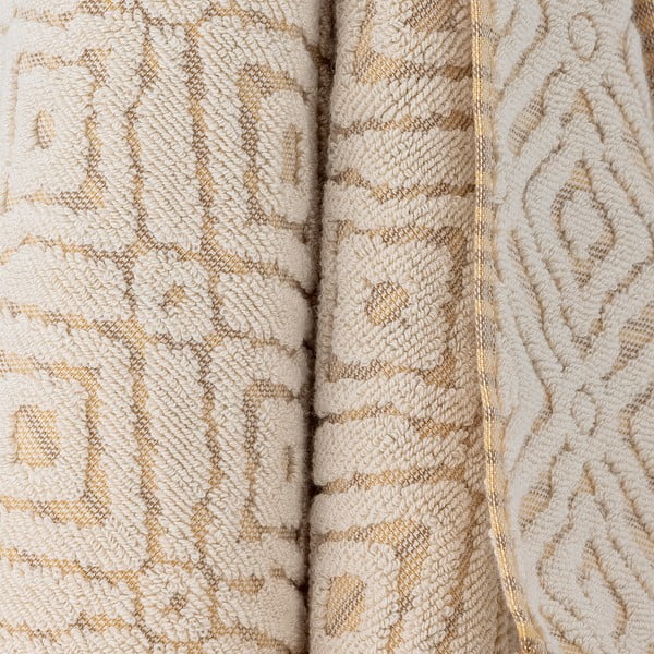 Sinepju dzeltens/krēmkrāsas kokvilnas dvielis 100x50 cm Malou – Bloomingville-image-2