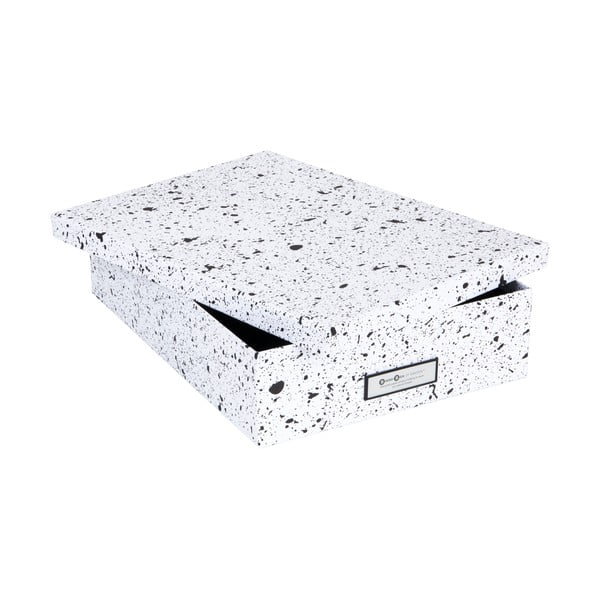 Melnbalta uzglabāšanas kaste dokumentiem Bigso, A4 izmērs-image-3