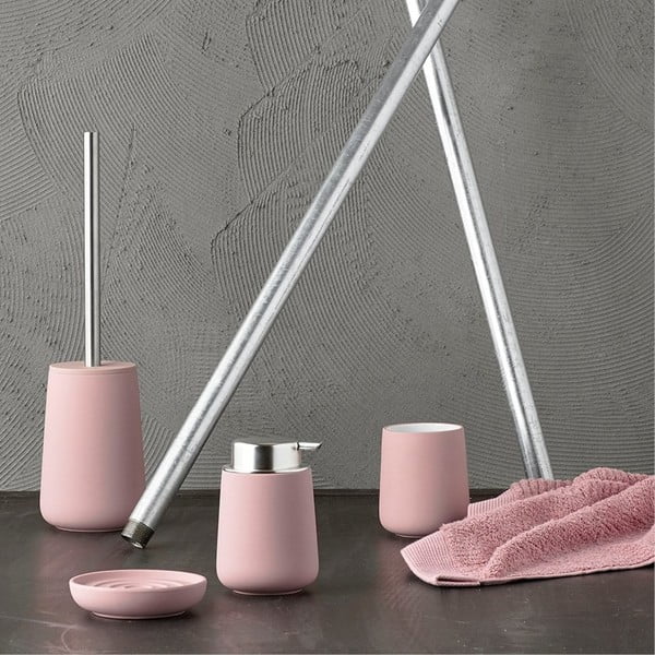 Rozā porcelāna trauks zobu birstēm Zone Nova-image-2