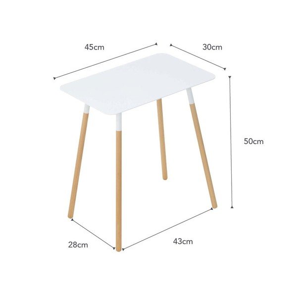 Metāla sānu galdiņš 30x45 cm Plain – YAMAZAKI-image-3