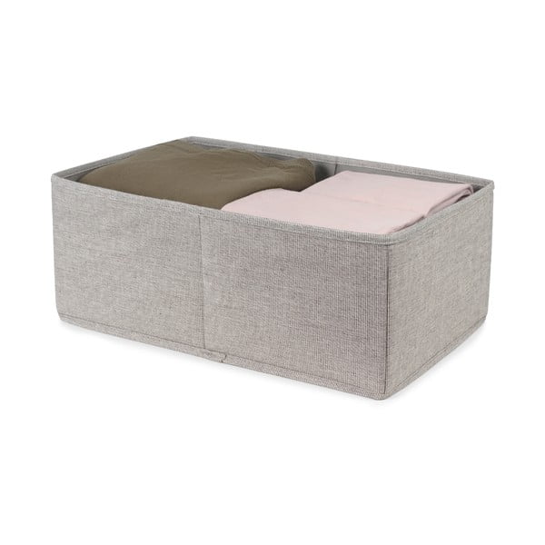 Pelēka uzglabāšanas kaste Compactor Oxford, 42 x 26 cm