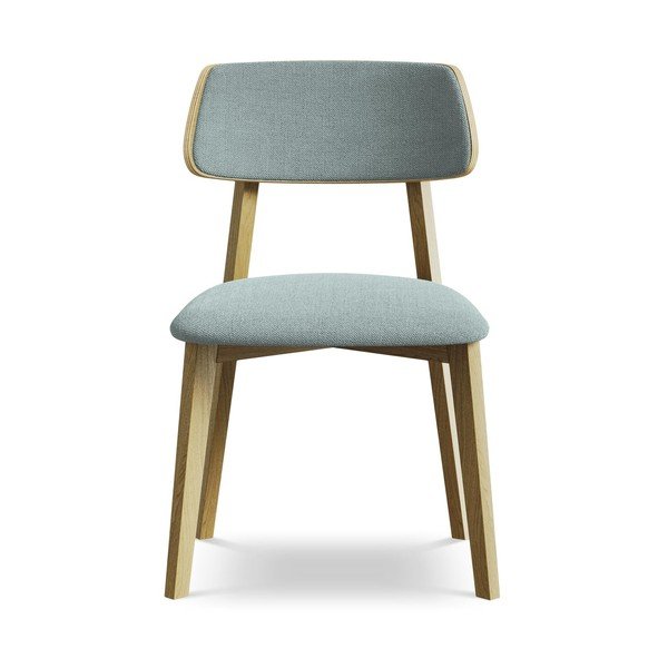 Zils masīvkoka pusdienu krēsls Niu – Makamii-image-1