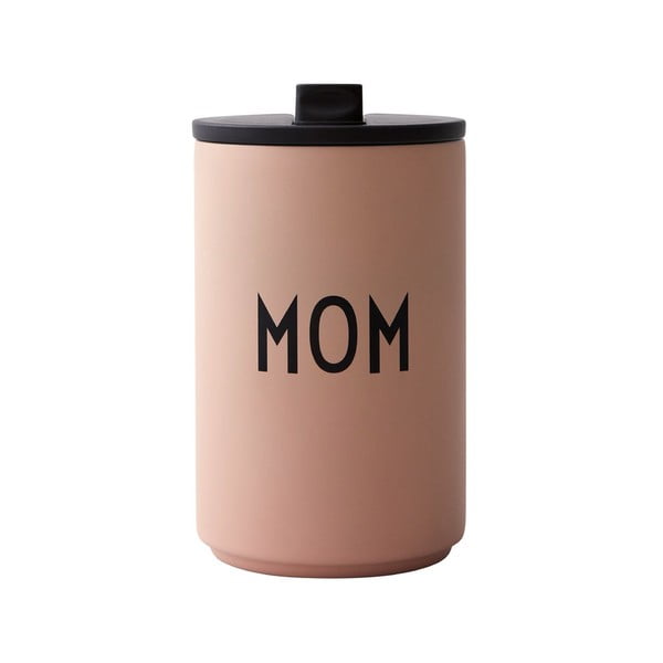 Rozā/bēša termokrūze 350 ml Mom – Design Letters