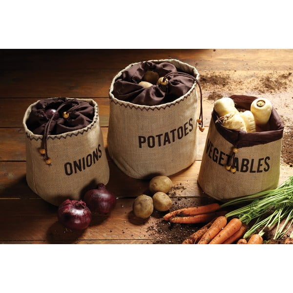 Tekstila konteiners sīpoliem un ķiplokiem – Kitchen Craft-image-1