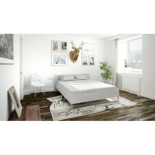 Balta divguļamā gulta Tvilum Style, 160 x 200 cm-image-1