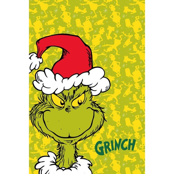 Zaļa flīsa bērnu sega 100x150 cm Grinch – Jerry Fabrics